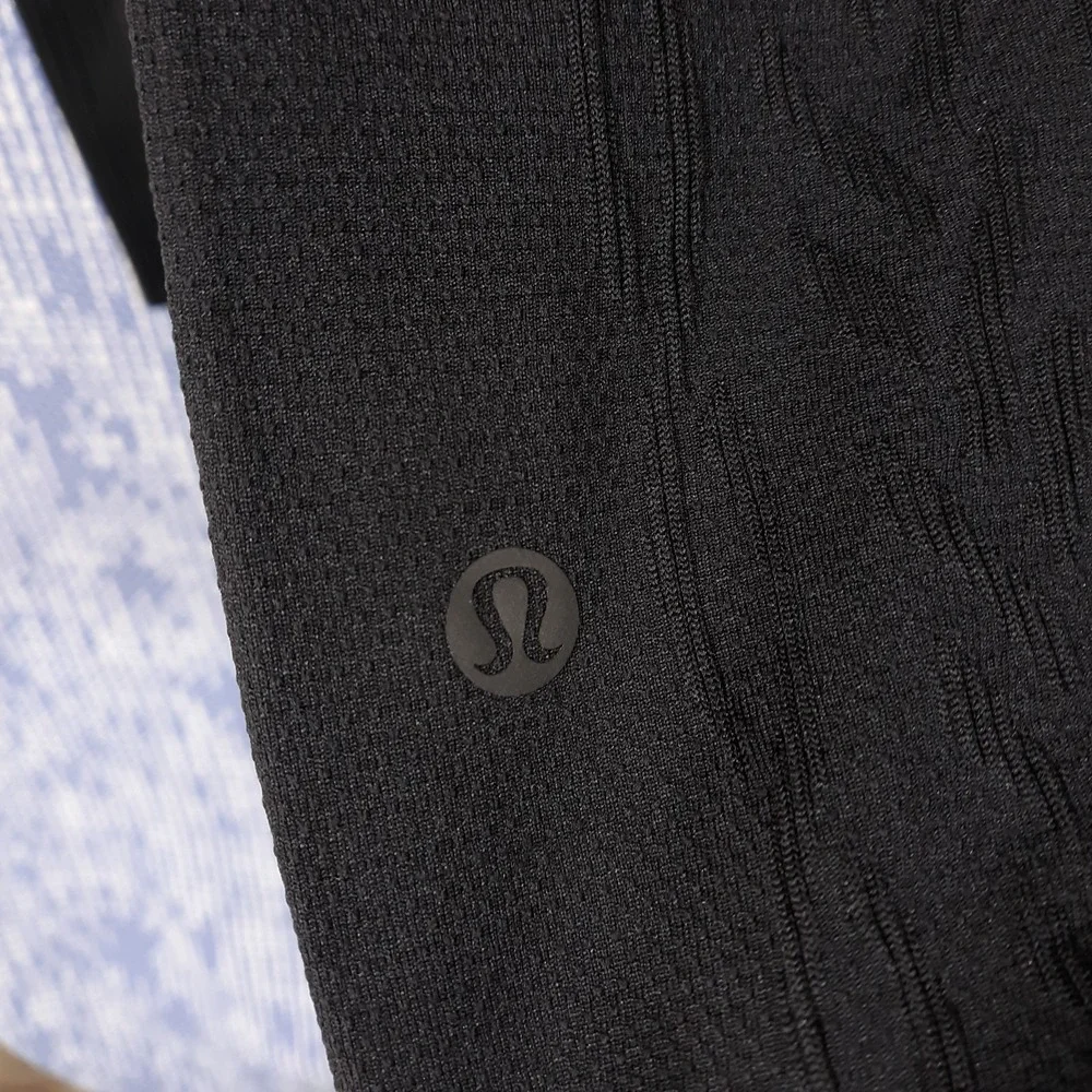 Lululemon Hoodie Womens XS Black Knit Textured Pullover Raglan Workout